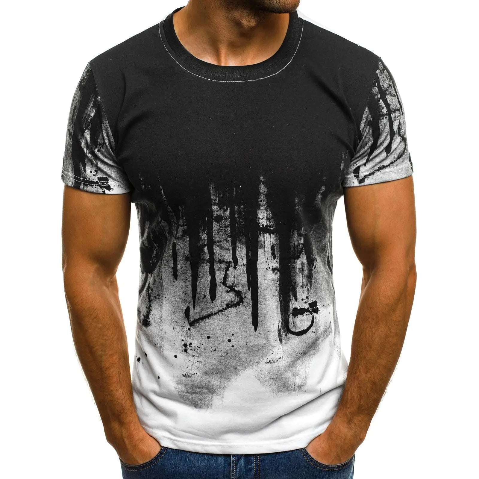 Romero's Summer Camouflage Short Sleeve T-Shirt for Fitness