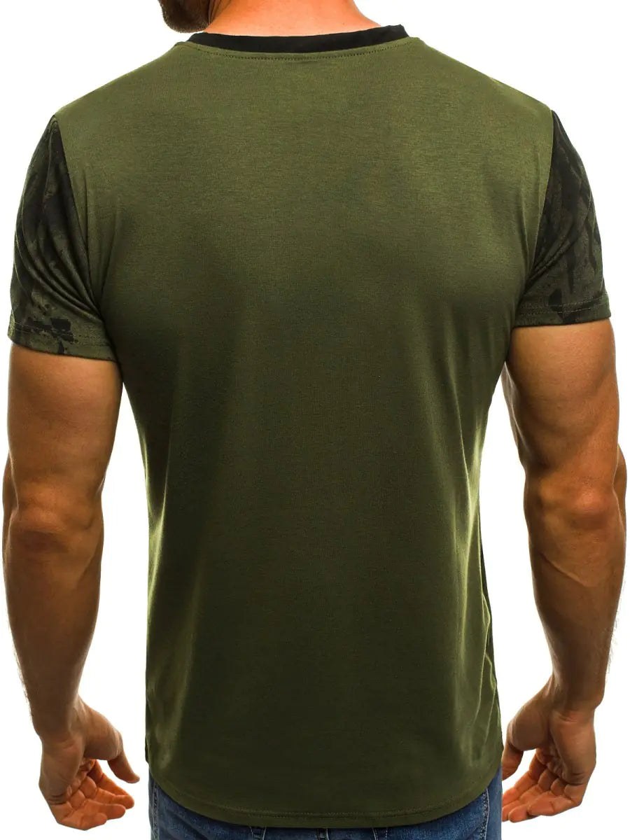 Romero's Summer Camouflage Short Sleeve T-Shirt for Fitness