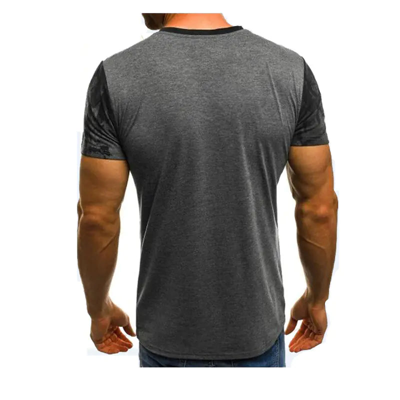 Romero's Summer Camouflage Short Sleeve T-Shirt for Fitness