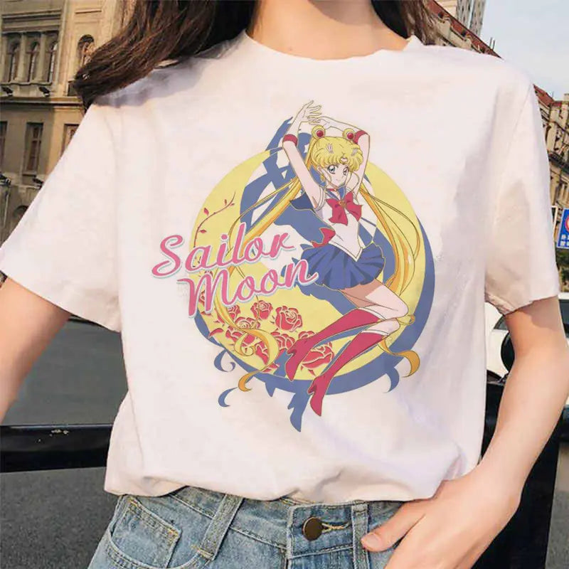 Romero's Sailor Moon Printed Short Sleeve T-Shirt Merchandise