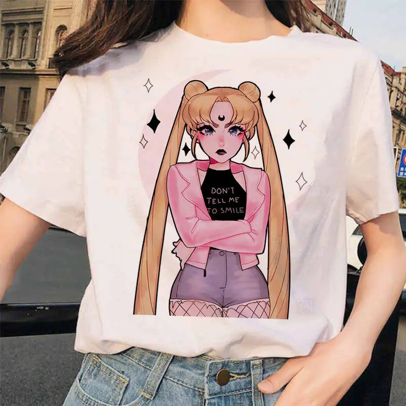 Romero's Sailor Moon Printed Short Sleeve T-Shirt Merchandise