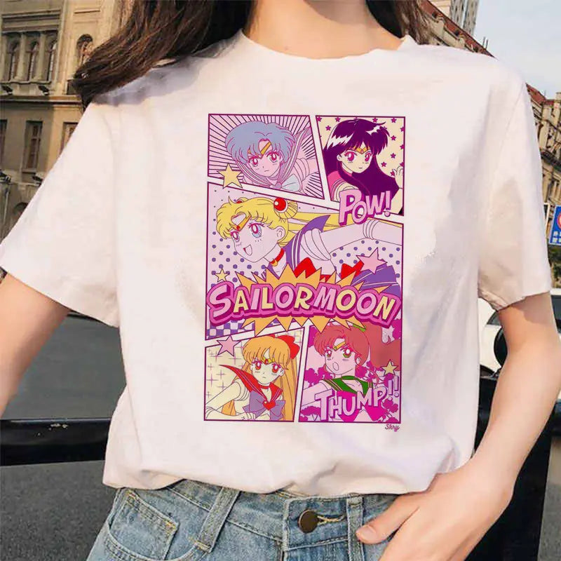 Romero's Sailor Moon Printed Short Sleeve T-Shirt Merchandise