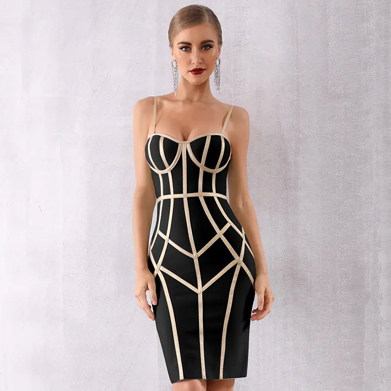 Romero's Summer Bandage Dress for Women - Sleeveless Evening Gown