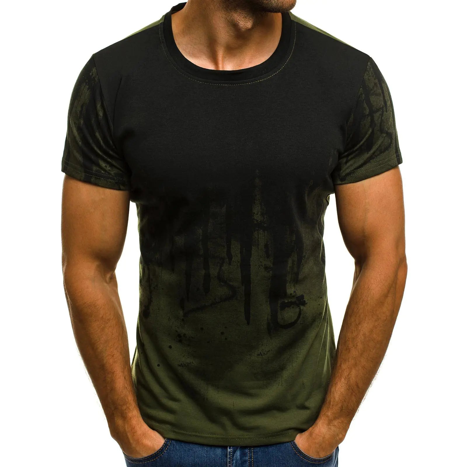 Romero's Summer Camouflage Short Sleeve T-Shirt for Fitness