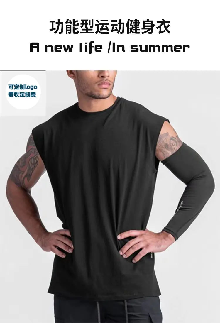 Romero's Men's Summer Sleeveless Sports Basketball Training Tank Top
