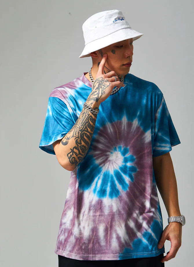 Romero's Men's 2020 Spring/Summer Unique Tie-Dye T-Shirt