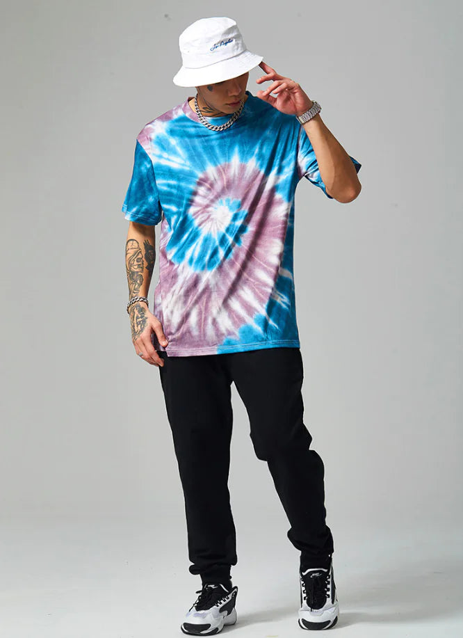 Romero's Men's 2020 Spring/Summer Unique Tie-Dye T-Shirt