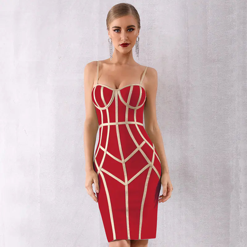 Romero's Summer Bandage Dress for Women - Sleeveless Evening Gown