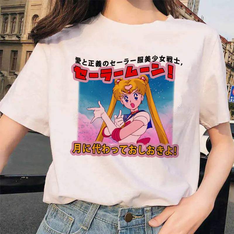 Romero's Sailor Moon Printed Short Sleeve T-Shirt Merchandise