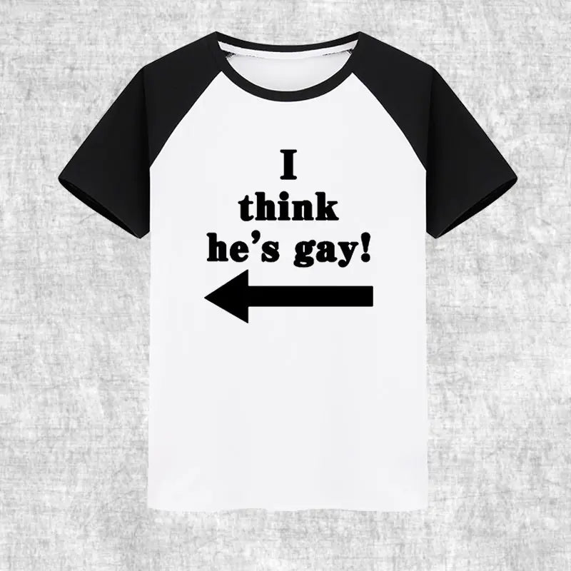 Romero's "I Think He Is Gay Short Sleeve T-Shirt for Programmers"