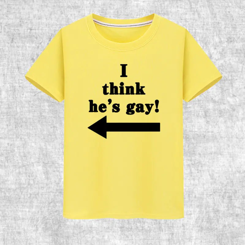 Romero's "I Think He Is Gay Short Sleeve T-Shirt for Programmers"