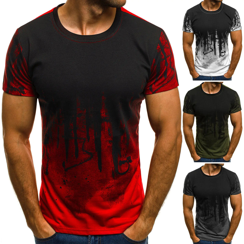 Romero's Summer Camouflage Short Sleeve T-Shirt for Fitness