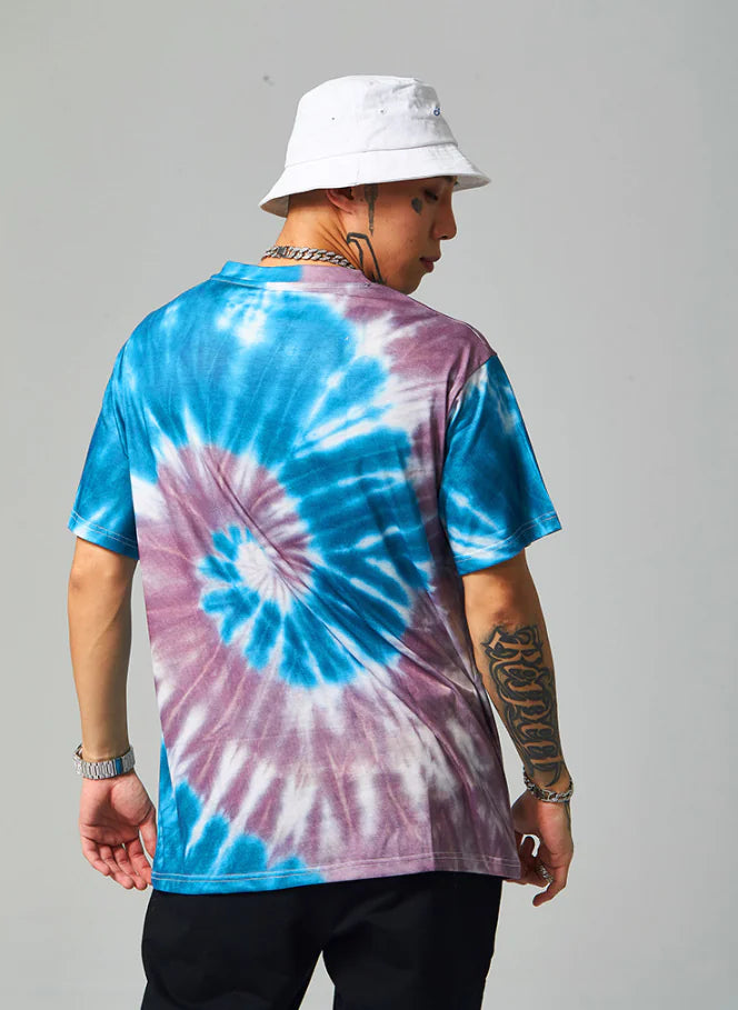 Romero's Men's 2020 Spring/Summer Unique Tie-Dye T-Shirt