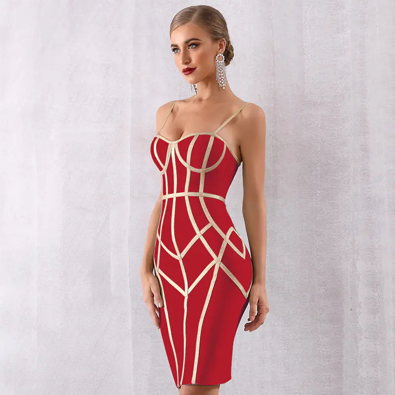 Romero's Summer Bandage Dress for Women - Sleeveless Evening Gown