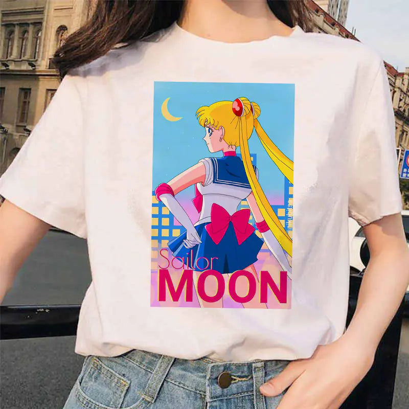 Romero's Sailor Moon Printed Short Sleeve T-Shirt Merchandise