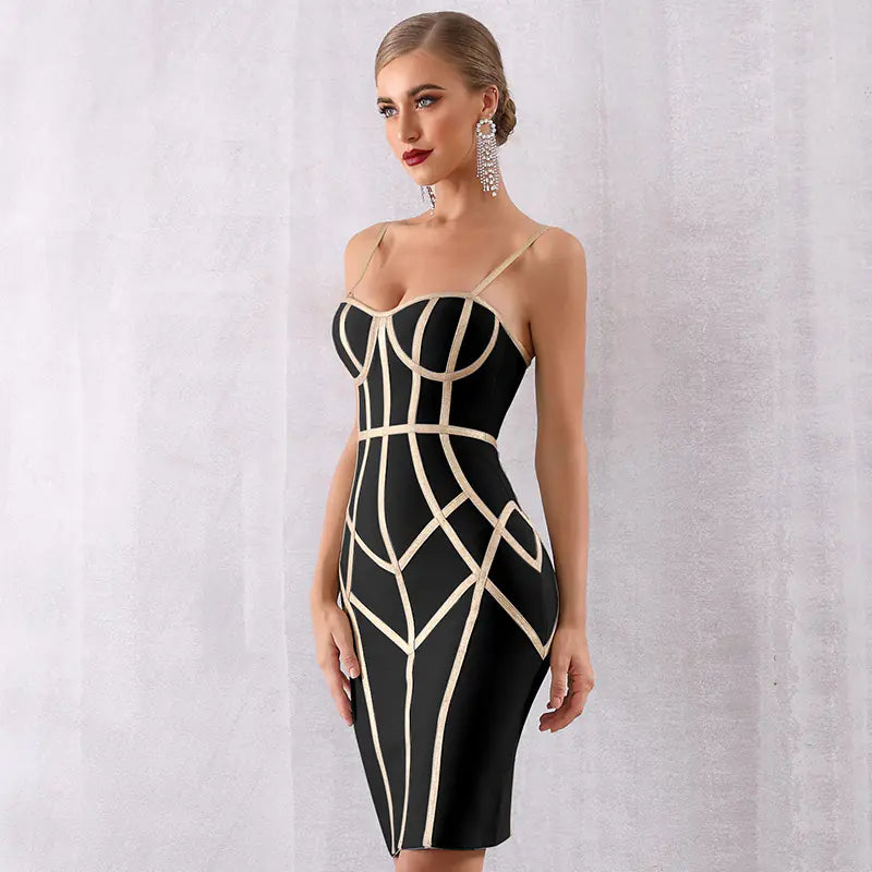 Romero's Summer Bandage Dress for Women - Sleeveless Evening Gown