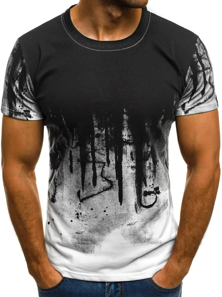 Romero's Summer Camouflage Short Sleeve T-Shirt for Fitness