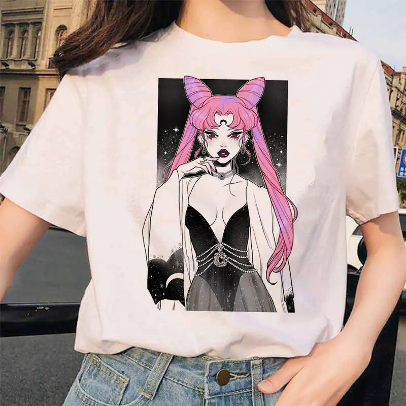Romero's Sailor Moon Printed Short Sleeve T-Shirt Merchandise