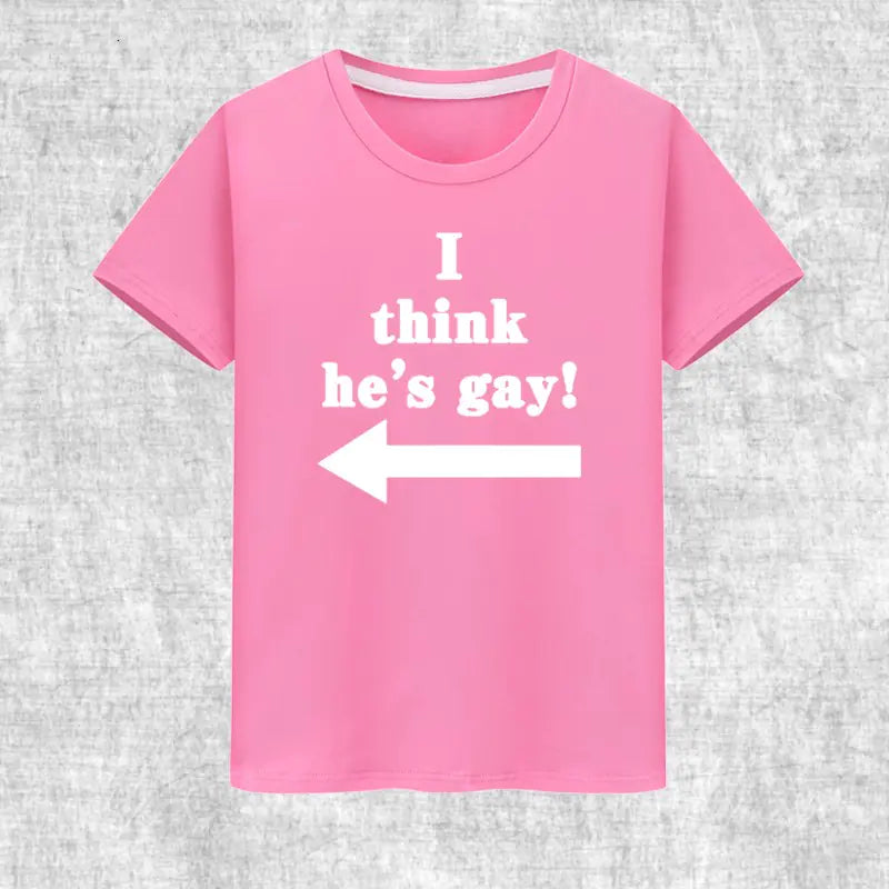 Romero's "I Think He Is Gay Short Sleeve T-Shirt for Programmers"
