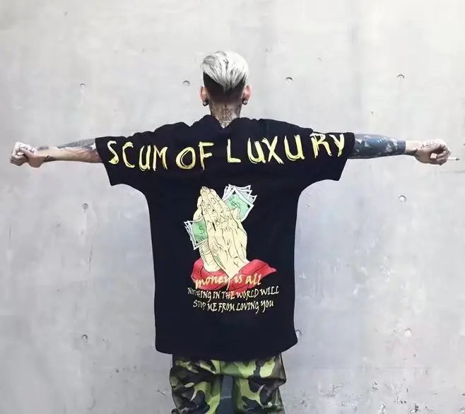 Romero's Summer Couple T-Shirt with Loose Fit Money Print